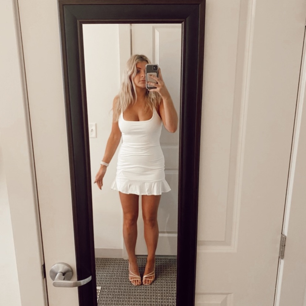 Princess Polly Kiribati Mini Dress in White 🫖